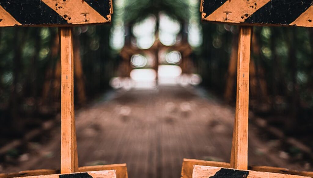 black and brown wooden fence