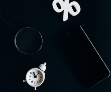 black and white analog watch